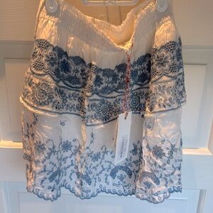 LoveShackFancy mini skirt